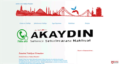 Desktop Screenshot of akaydinnakliyat.com