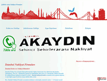 Tablet Screenshot of akaydinnakliyat.com